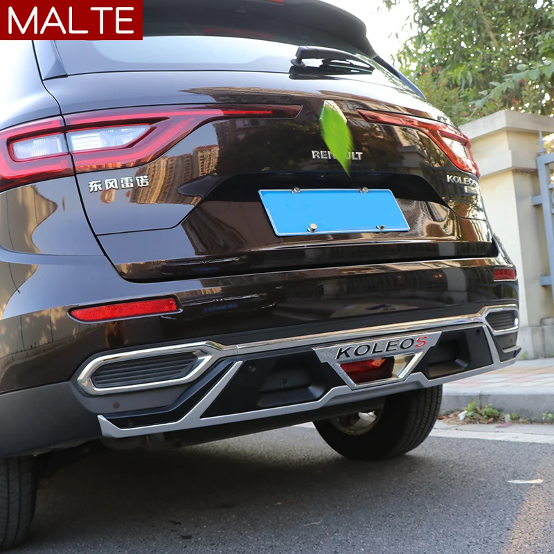 Хорошее качество пластик ABS Хром Передний+ задний бампер Накладка для Renault Koleos автомобильный Стайлинг