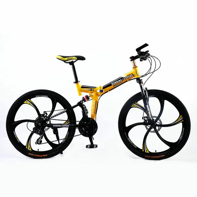 One wheel Lock fork Бегущий Леопард 26 дюймов 21 скоростной велосипед передний и задний амортизатор Горный Велосипед Беговые велосипед студенческий bmx - Цвет: One wheel Lock fork