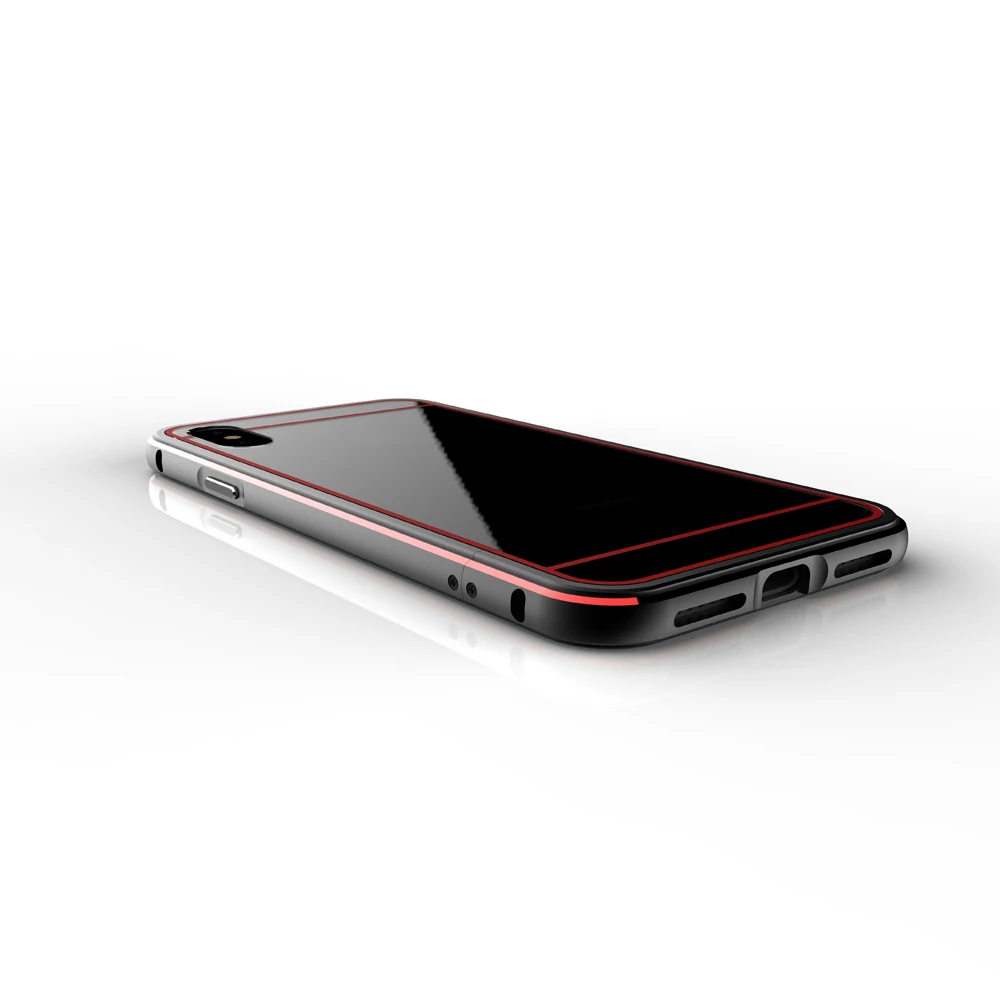 Для iphone x Case Алюминий рамка из металлического сплава тонкий компьютер жесткий чехол для iphone x задняя крышка для iphone x Бампер протектор
