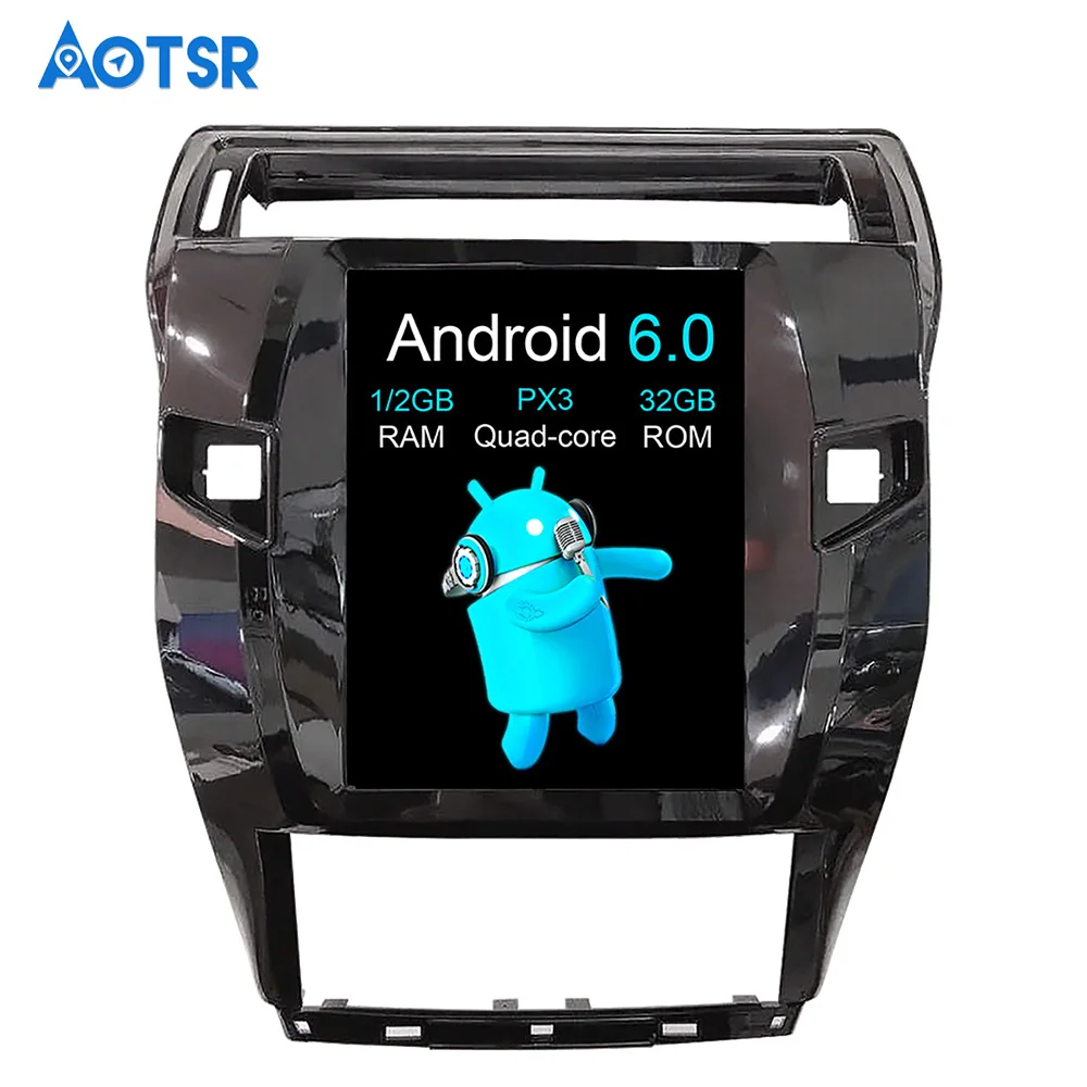 Автомобильный мультимедийный проигрыватель Aotsr Android 6 0 Tesla style 10 4 дюйма gps