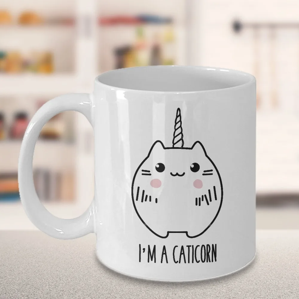 Кошка кружка Единорог Кружка Керамическая Чай Mugen Главная Наклейка молоко вино