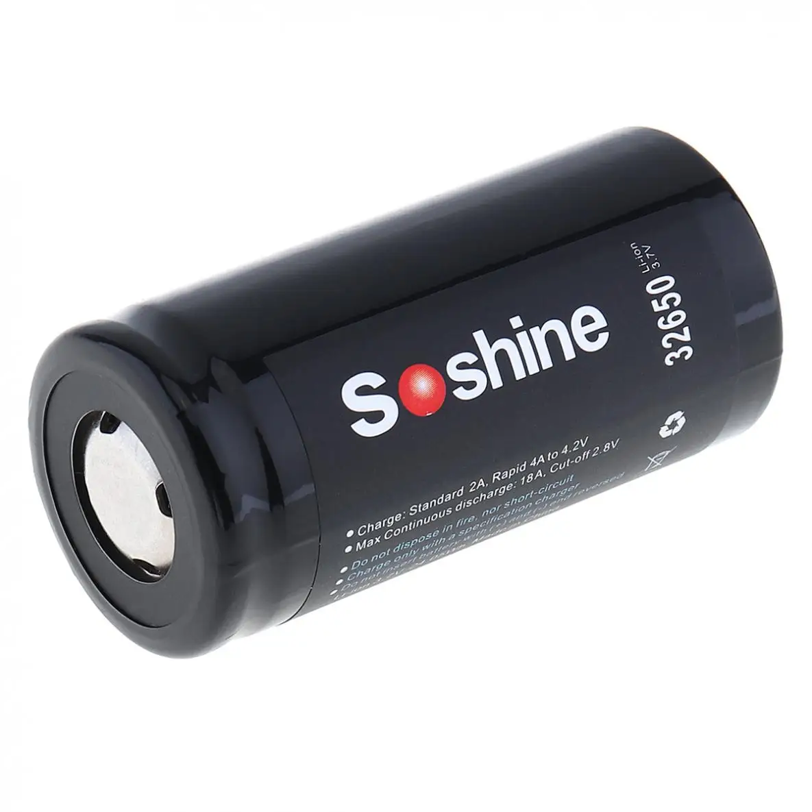 Светодиодный перезаряжаемый аккумулятор Soshine 2 шт. 6500 мАч 3 7 В 32650 18 А|rechargeable