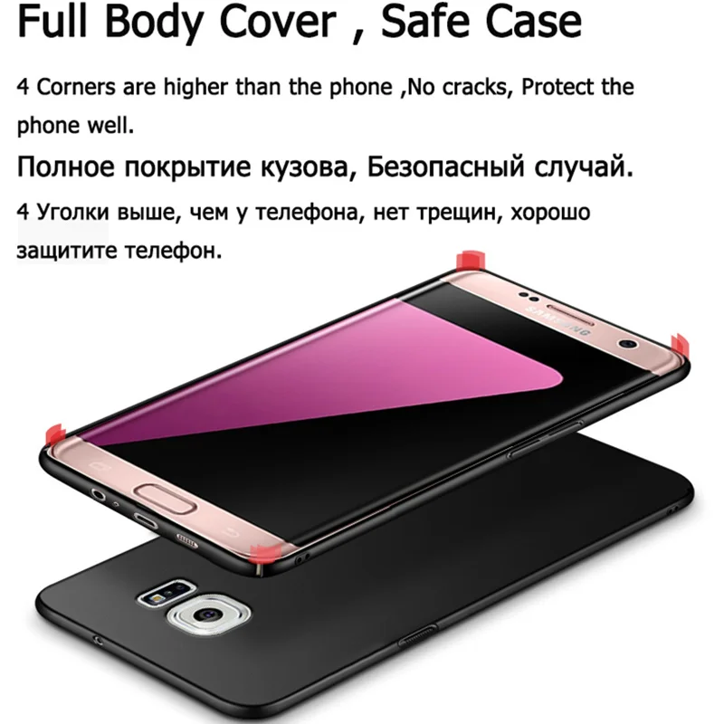 Роскошный Матовый чехол для Samsung Galaxy J4 J6 A6 A7 A8 A9 2018 M10 M20 A10 A30 A50 J3 J5 J7 2017 S6 S7 edge S8 S9 S10 Plus