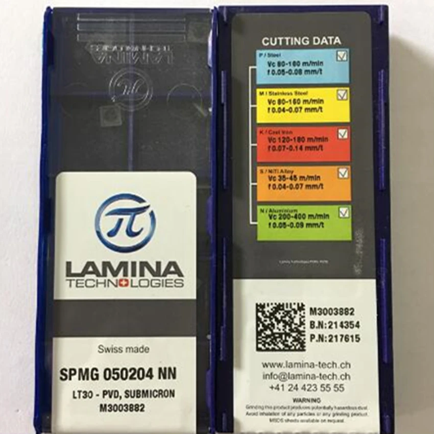 

Карбидные вставки LAMINA SPMG050204NN/SPMG060204NN/SPMG07T308NN/SPMG090408NN/SPMG110408NN LT30 CNC U drill, 10 шт., оригинальные новые