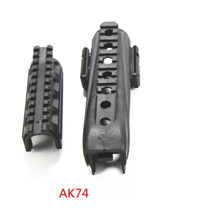 AK74 Тактический полимер RIS Railed AK Handguard для 47 74 серии охотничьего ружья Аксессуары Черный - Цвет: AK74