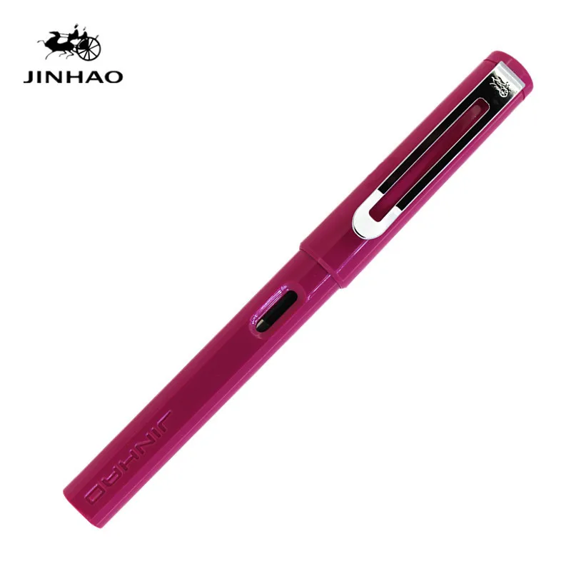 Jinhao 599A модные милые красочные гелевые ручки с 0,5 мм черный высококачественный рефил ABS гелевые подарочные ручки офисные принадлежности Школьные принадлежности - Цвет: Rose red