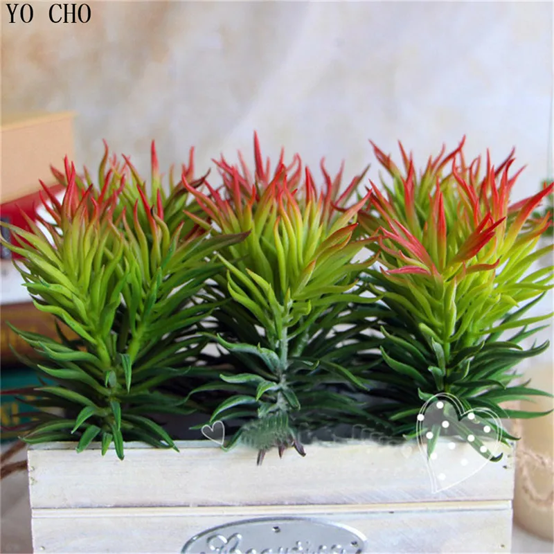 YO CHO Искусственные суккуленты туфтинговые рога для травы искусственная плоская