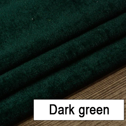 Dark green Бархатная ткань 100*160 см, полиэстер, спандекс, Telas, плюшевая ткань, цветная, сделай сам, ручная работа, шитье, лоскутное шитье, сценический занавес, скатерть - Цвет: Dark green