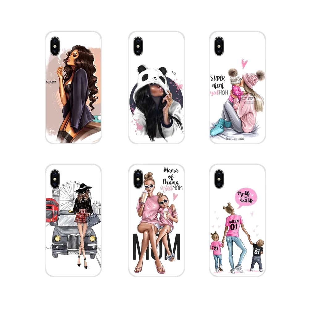 Прозрачные чехлы из ТПУ Для Xiaomi Mi6 A1 5X 6X Redmi Note 5 5A 4X 4A 4 3 Plus Pro pocophone F1 Princess Super MaMa baby mom