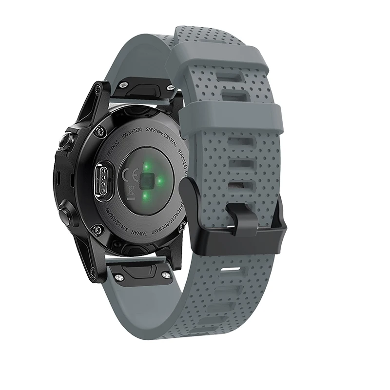 26 22 20 мм ремешок для garmin fenix 5 5X 5S Plus 3 3HR часы Quick fit Силиконовый Easyfit наручные часы ремешок для garmin fenix 5x5 5S