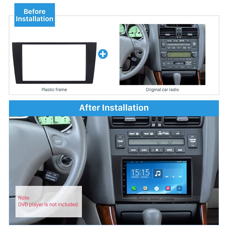 Seicane Classic 2 Din Автомобильная Радио панель для 1997-2005 LEXUS GS Toyota Aristo S160 авто стерео CD монтажная рамка dvd-плеер