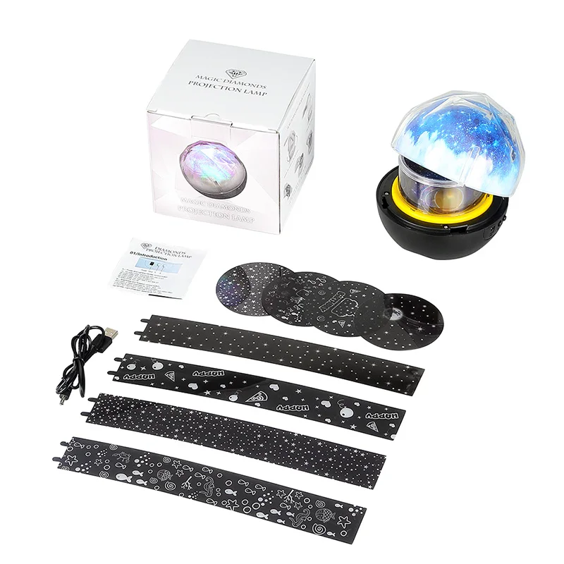 Ночник Lampara проектор Estrellas Moon Lamp вращающийся звездного неба 5 комплектов фильмов