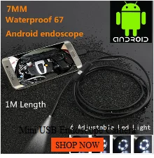 5,5 мм 720P эндоскоп камера HD USB эндоскоп с 6 светодиодный 1/1. 5/2/3,5/5 м мягкий кабель водонепроницаемый осмотр бороскоп для Android PC