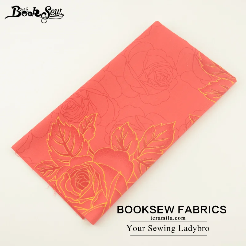 Booksew 100% хлопчатобумажная саржевая ткань с цветочным рисунком мягкая стеганая