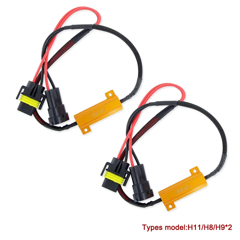 2* H11 H8 H9 9005 HB3 9006 HB4 H4 HB2 9003 H7 caubus резистор нагрузки без исправления ошибок нет Hyper Flash декодер светодиодный Противотуманные фары свет