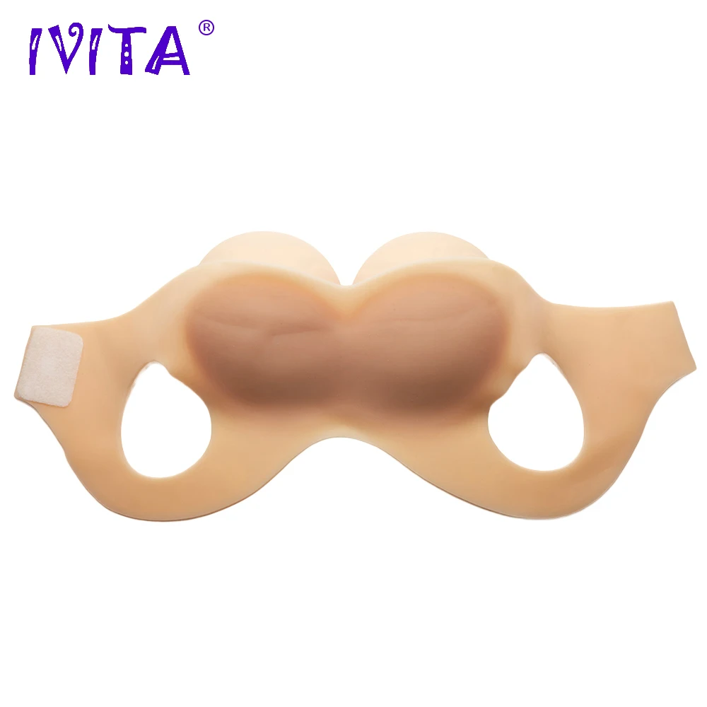 Реалистичная силиконовая грудь IVITA 1800 г искусственная для трансвеститов