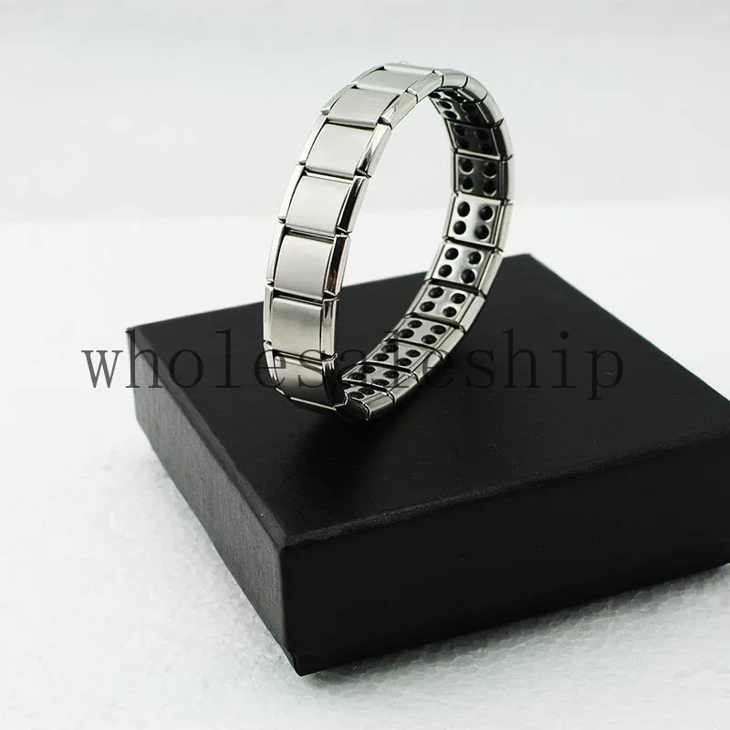 Серебряный титановый браслет для здоровья мощность нано энергия германий