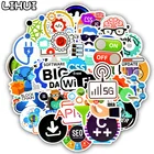 Наклейка на язык программирования, водостойкая, 50 шт.