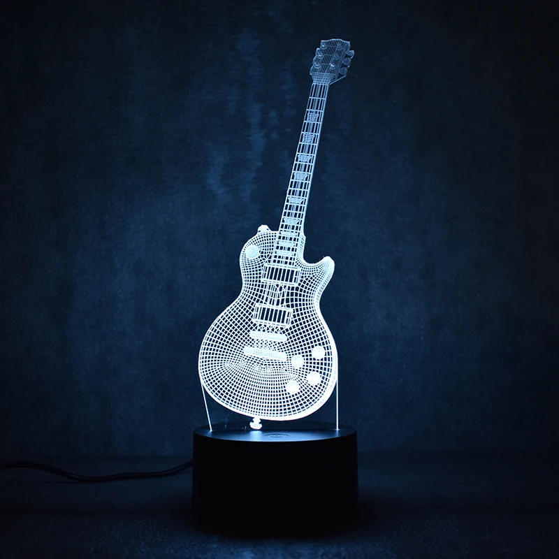 3D Светодиодная визуальная красочная USB настольная лампа детский ночной