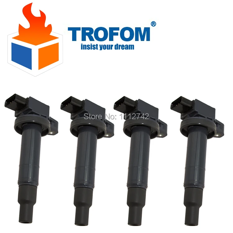 

4 Pcs Auto Ignition Coil For TOYOTA Echo BELTA IQ PRIUS YARIS VITZ Scion xA xB 1.0 1.3 1.5 90080-19021 90919-02240 9091902240