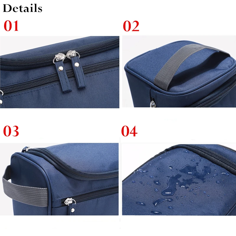 Новинка водонепроницаемая мужская сумка для макияжа нейлоновая дорожная