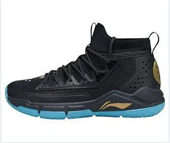 Li-Ning Мужская деление V Wade Профессиональная баскетбольная обувь на подушке, моно подкладка из пряжи, облачная спортивная обувь, кроссовки ABAP027 SJAS19 - Цвет: ABAP027-1H