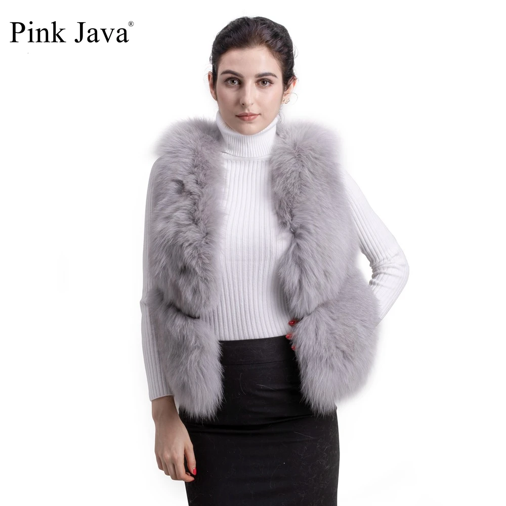 Розовый java QC8134 Бесплатная доставка Новинка 2017 поступление натурального меха