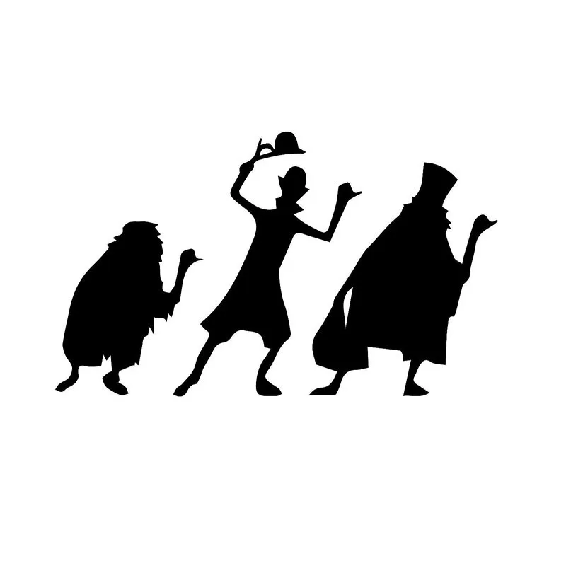 

20*10cm Kayak Haunted Mansion Inspired Car Sticker Art Decoration Windshield Bumper Decal smooth surface car accessories