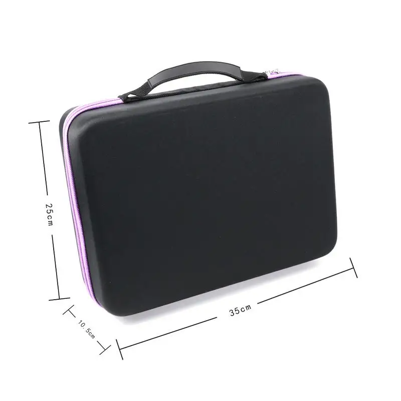 Purple 70 эфирное масло 15 мл сумка для хранения эфирное масло бутылка EAV Органайзер водонепроницаемый корпус коробка для хранения большой - Цвет: Purple