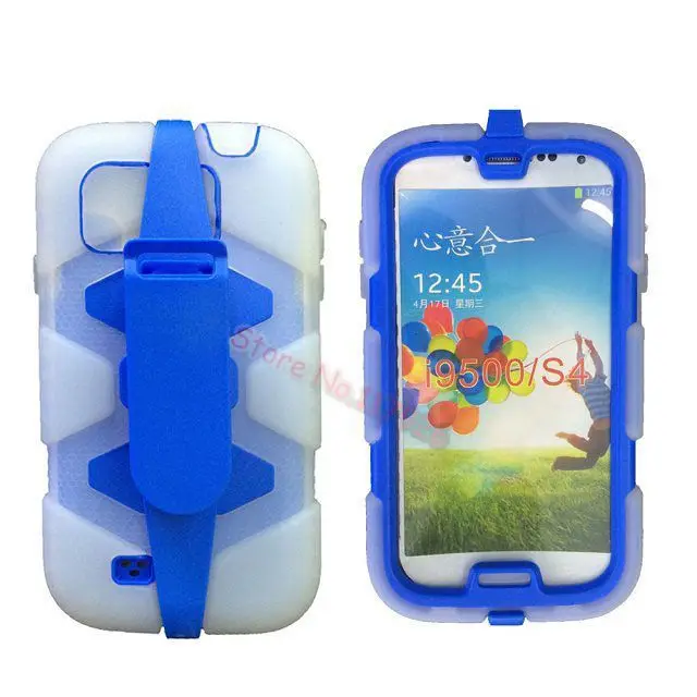 Dirt / Shock Proof Military Defender Heavy Duty Series Case with Belt Clip For Samsung Galaxy S4 SIV I9500 Transparent Layer|clip light|clip on