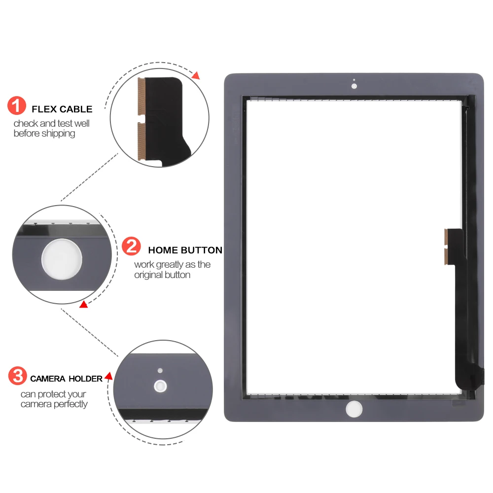 9," Сенсорный экран для iPad 3 4 iPad3 iPad4 A1416 A1430 A1403 A1458 A1459 A1460 планшета Сенсор Стекло Панель