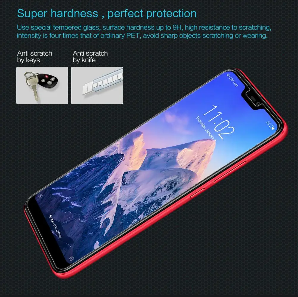Защитная пленка для экрана для Xiaomi mi A2 Lite glass Red mi 6 PRO, закаленное стекло Nillkin H, противоударное стекло для Xiaomi mi A2 Lite