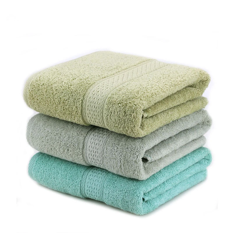 100% хлопок однотонное банное полотенце пляжное для взрослых быстрое высыхание