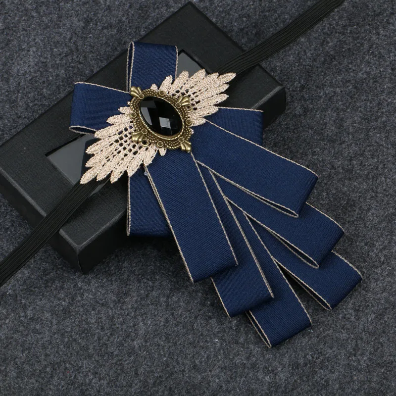 New Free Shipping fashion casual Men's male multilayer diamond collar bow tie wedding groom Groomsmen original design ON sale |