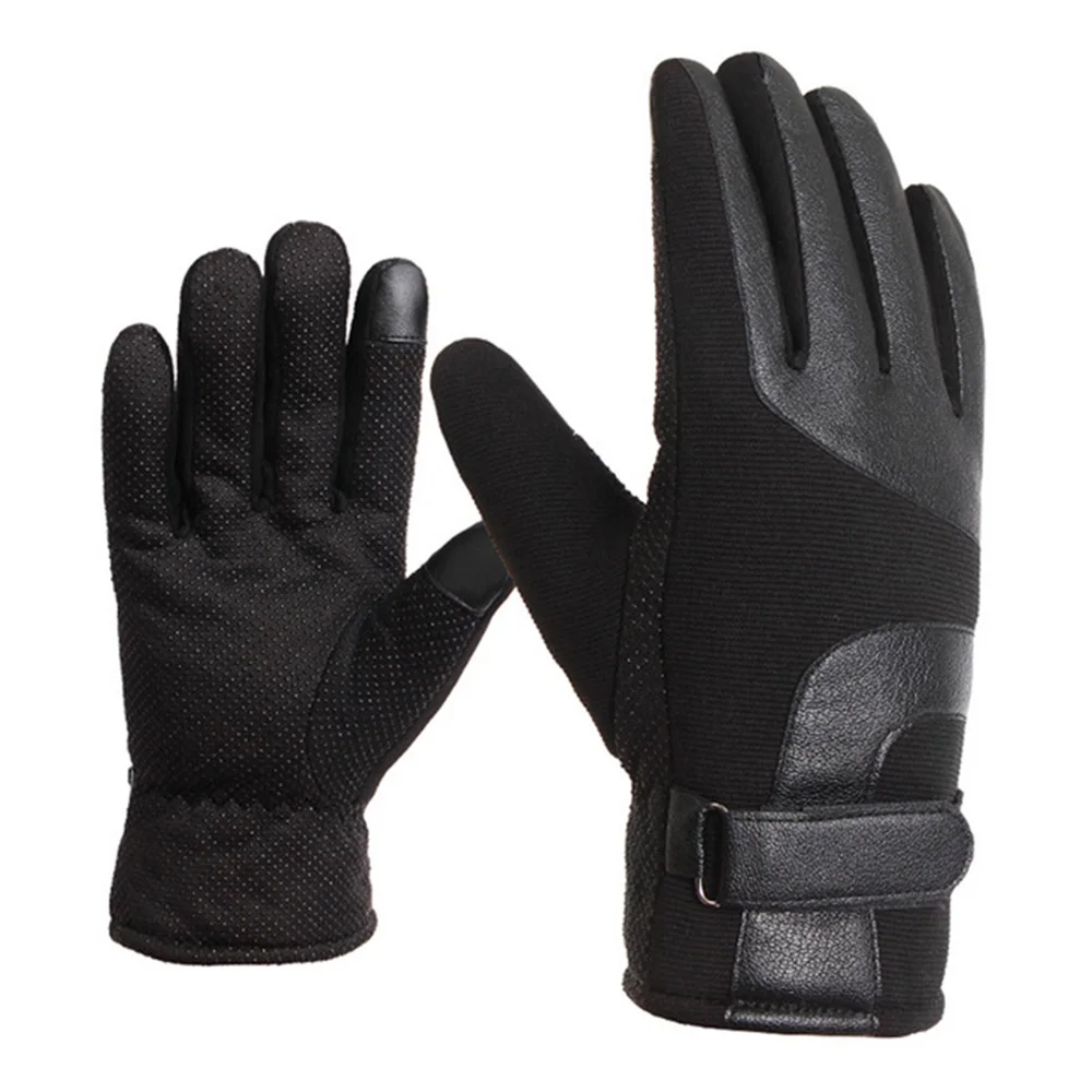 DB01 Black Флисовые Мотоциклетные Перчатки Водонепроницаемые Guantes Moto с сенсорным экраном теплые зимние перчатки ветрозащитные перчатки мотоциклетные Черные Серые - Цвет: DB01 Black