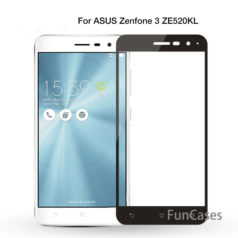 Цветная защитная пленка 9H для экрана из закаленного стекла Asus Zenfone 3 Max ZC520TL ZC553KL Laser