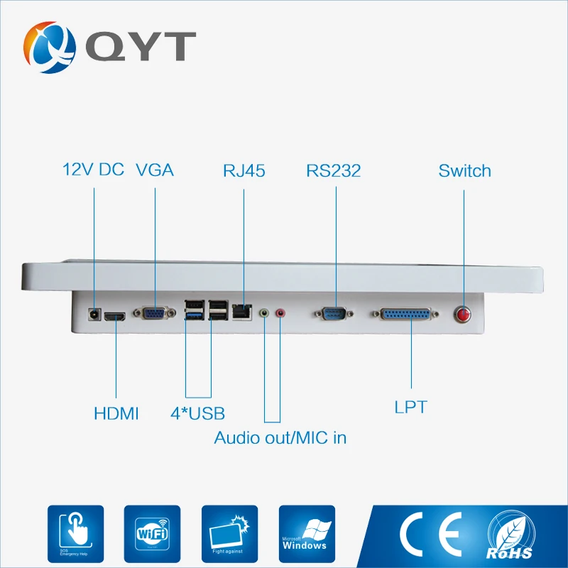 

China Manufacturer Cheap aio Computer Intel 3337U 17 inch Industrial Touch Screeen Computers Supports Win7/8/10