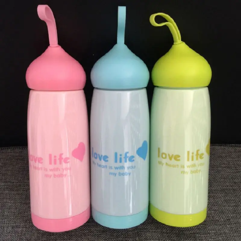 2017 4 вида цветов бутылка для воды с героями мультфильмов botle copo lovely bootle plastic garrafas