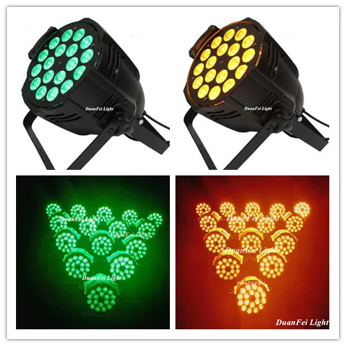DunFly DuanFei свет Бесплатная доставка 24 шт./лот Par 64 18x15 Вт rgbwa led par dmx Light wash light |