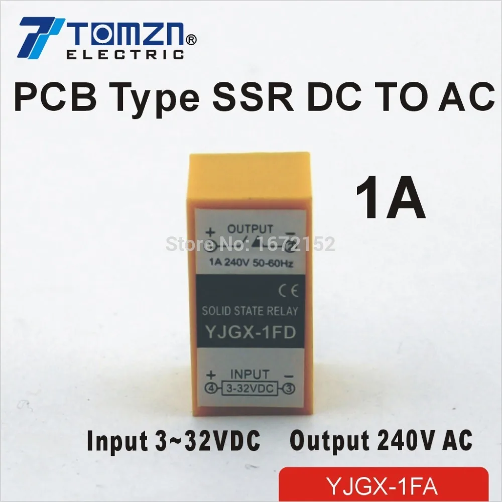 

1DA PCB SSR вход 3-32V DC нагрузка 240V AC однофазные Монтажные платы AC твердотельные реле