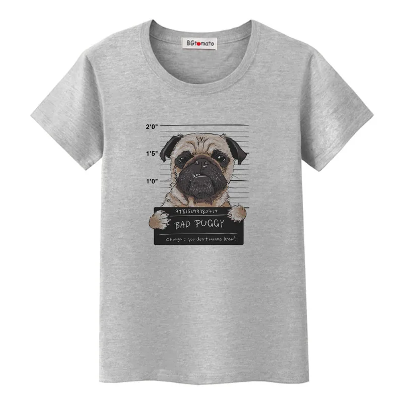 

BGtomato 2022 Prison dog lovely t shirt funny t shirt women casual summer tops cute dog tee shirt femme bad dog haut femme