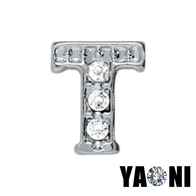 20 шт. в партии бесплатная доставка брелоки с кристаллами и буквами алфавит