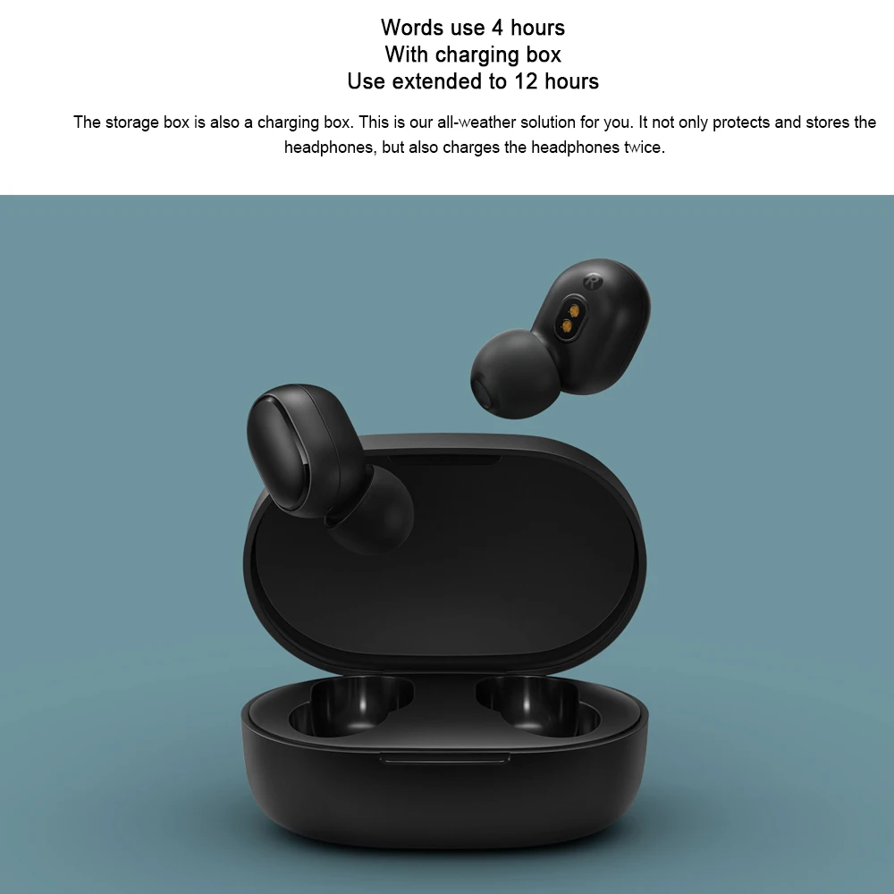 Xiaomi Redmi Airdots Ture Беспроводные bluetooth 5,0 наушники AI Голосовое управление стерео активные шумоподавления наушники с микрофоном