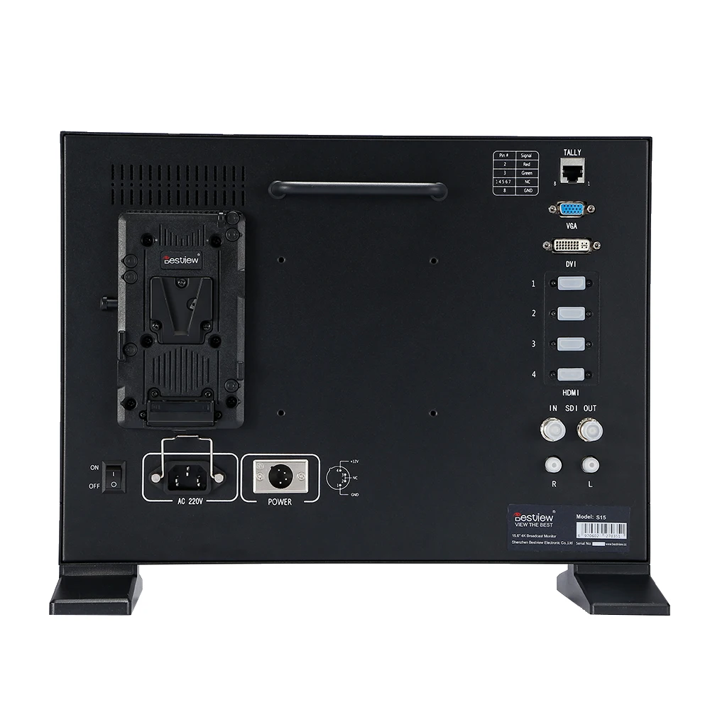 15 дюймов 4K HD камера директор монитор 3G SDI/HDMI экран сигнала четыре