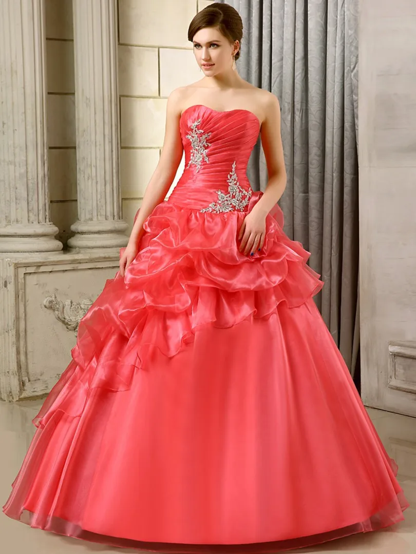 2017 Ball Gown Quinceanera Dresses For 15 Years With Jacket Lace Up Pleats Vestido De Debutante Sweet 16 Gowns | Свадьбы и торжества