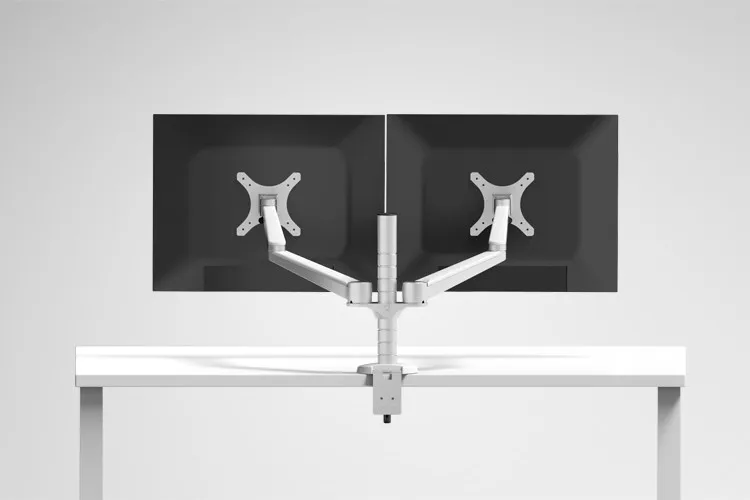 Настольный держатель для двух мониторов вращающаяся подставка с креплением на