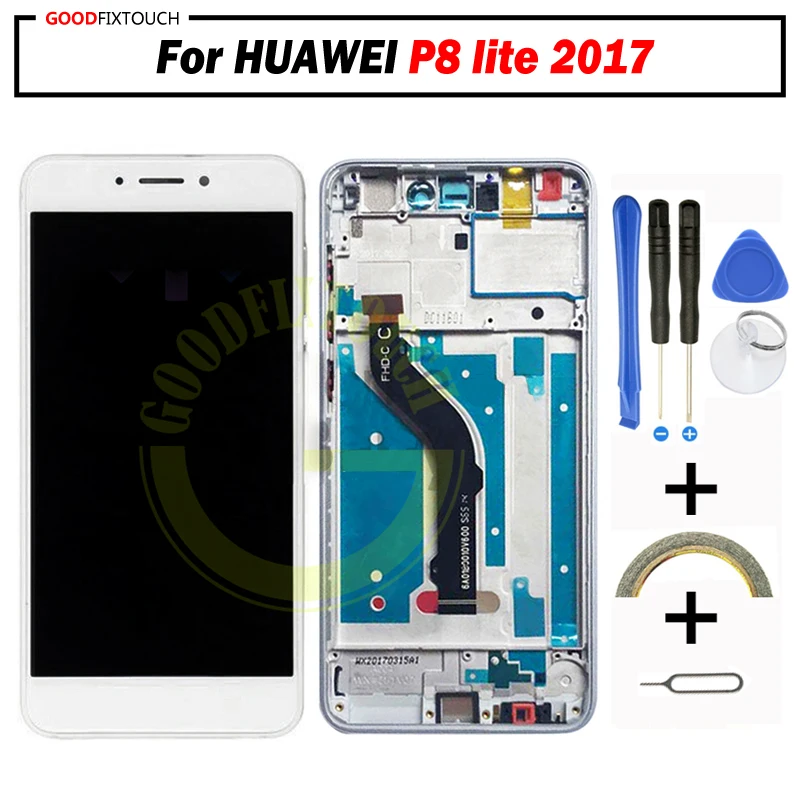Оригинальный Для HUAWEI P8 lite 2017 ЖК дисплей сенсорный экран дигитайзер панель для P8lite