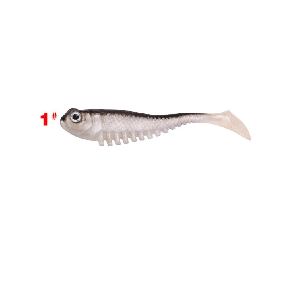 1 3 шт./лот 3,5 г/80 мм для рыбалка на сельдь рыбалка червь Swimbaits джиг головная Мягкая приманка 3D Глаза рыболовные приманки все для рыбалки - Цвет: 1