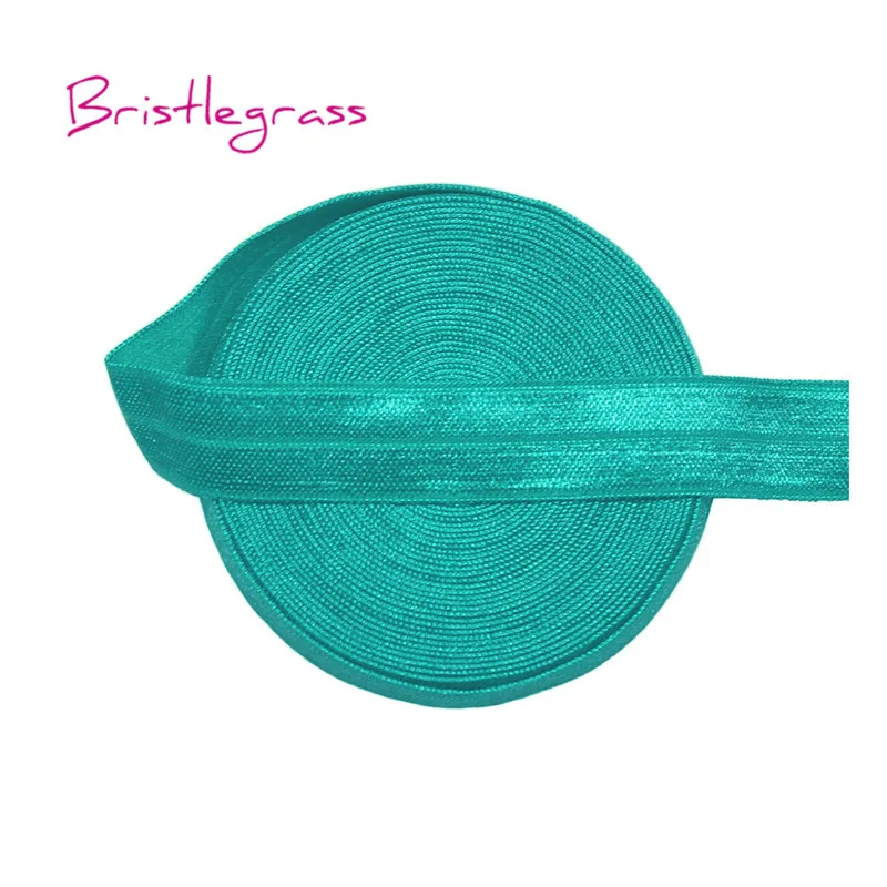 Jade BRISTLEGRASS 2, 5 ярдов, 5/8 дюйма, 15 мм, одноцветная блестящая эластичная лента для волос, повязка для волос, платье с повязкой, кружевная отделка, сделай сам, шитье, ремесло - Цвет: Jade