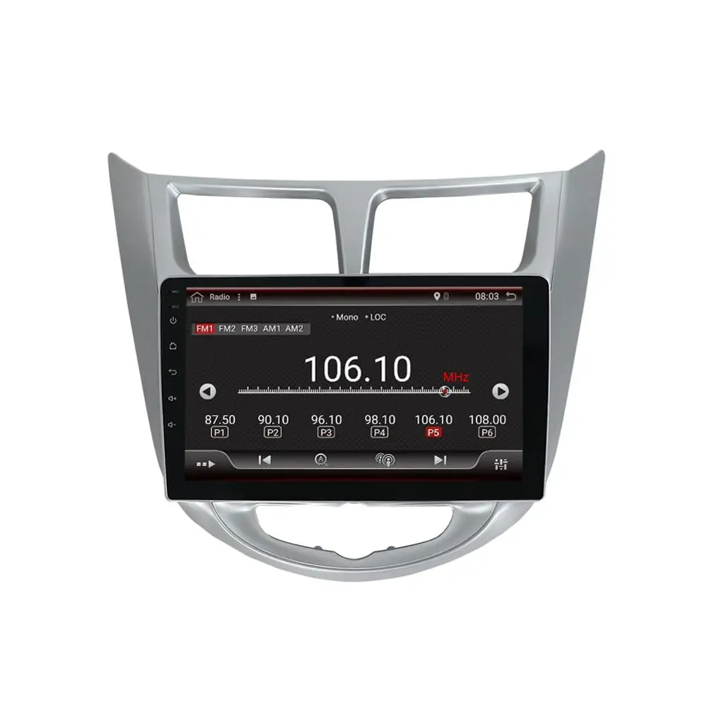 Автомобильный мультимедийный плеер Bosion Android 10 0 автомобильный DVD для Hyundai Solaris Verna